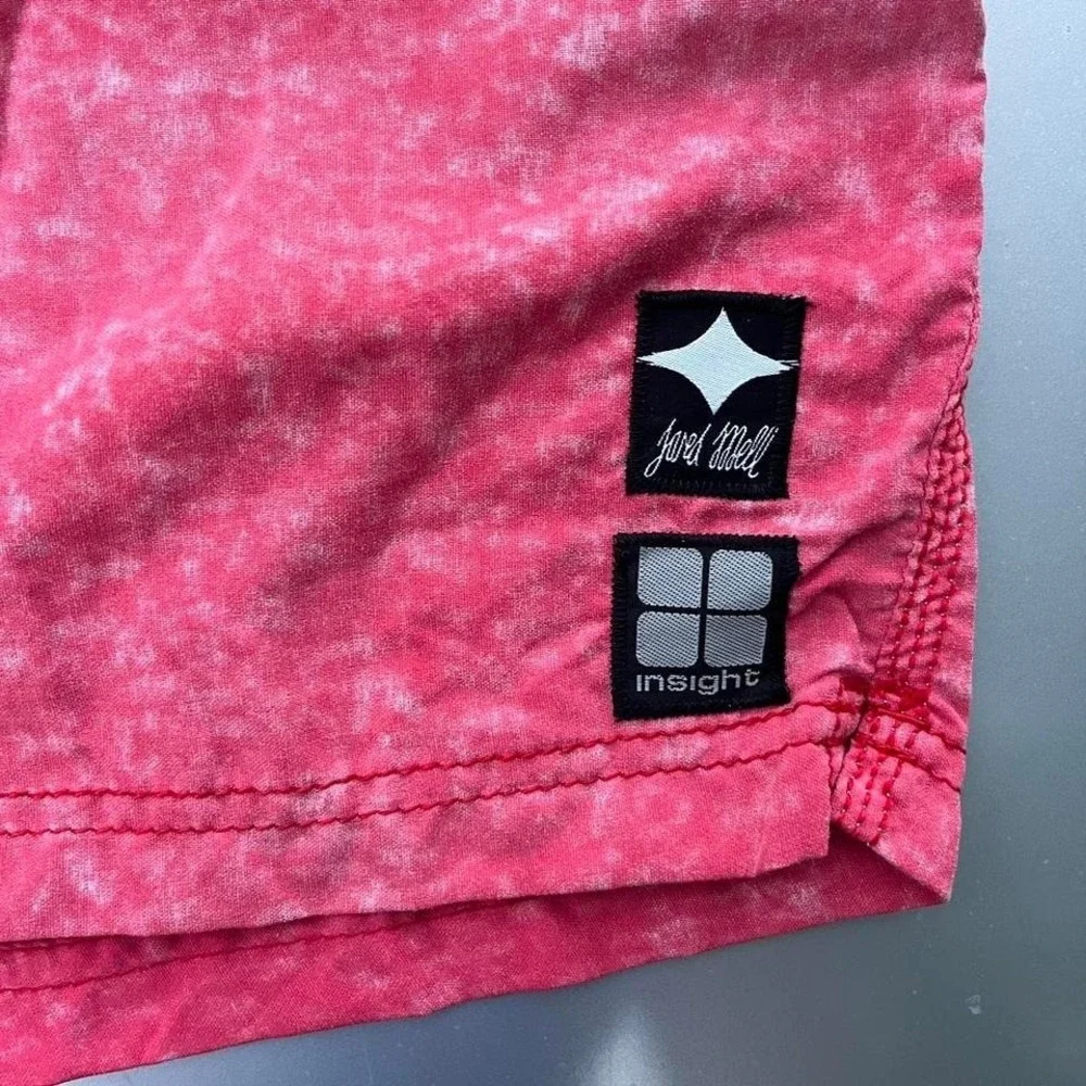 Insight surf boardshorts pink abstract design vtg surf style